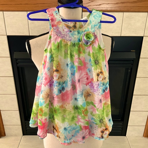Blueberi boulevard Sleeveless Dress, Little Girls, Sz 3T - Picture 1 of 7